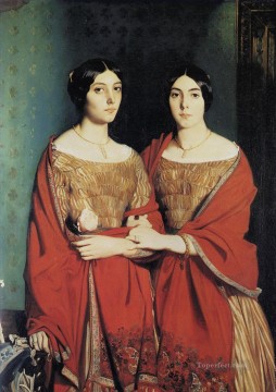 セオドア・シャセリオー Painting - 二人の姉妹のロマンチックなセオドア・シャセリオー